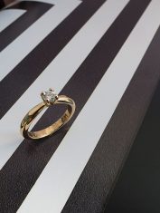 Anillo De Compromiso Solitario Recto (2)