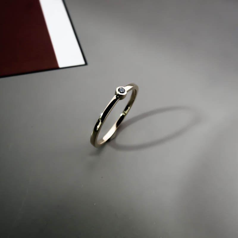 APL026 - Anillo Solitario Minimal Plata (2)